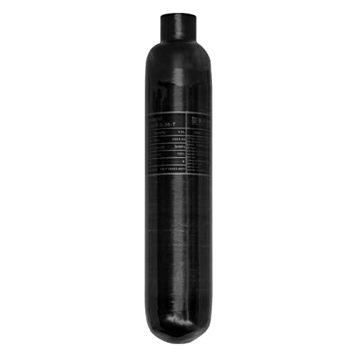 4500 psi Hochdruck-Verbundzylinder 0,5 l Karbonfaser-PCP-Paintball-Luftbehälter (Leere Flasche) von TUXING