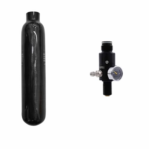 TUXING 4500psi/30Mpa Carbon Fiber Tank 0.3L, PCP Air Tank HPA Composite Cylinder mit Regulator Ventil Regler Manometer Ausgangsdruck 1800Psi M18*1.5 TUXING 4500psi/30Mpa Carbon Fiber Tank 0.3L, PCP Air Tank HPA Composite Cylinder mit Regulator Ventil Regler Manometer Ausgangsdruck 1800Psi M18*1.5 von TUXING