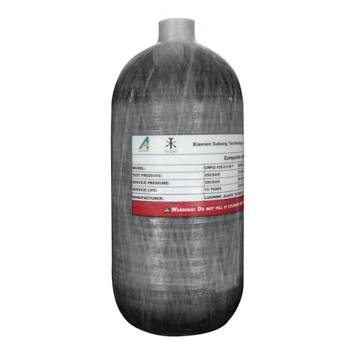 TUXING 4500psi Hochdruck HPA Tank,2.5L Carbon Fiber Cylinder,CompositeDiving Bottle,PCP Paintball Air Tank Scuba M18*1.5 TUXING 4500psi Hochdruck HPA Tank,2.5L Carbon Fiber Cylinder,CompositeDiving Bottle,PCP Paintball Air Tank Scuba M18*1.5 von TUXING