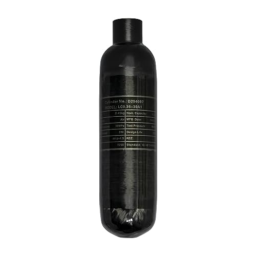 TUXING HPA Paintball-Tank-Luftsystem aus Kohlefaser, 0,36 l, 4500 psi Kohlefaser-Lufttank für PCP Paintball Scuba SCBA TUXING HPA Paintball-Tank-Luftsystem aus Kohlefaser, 0,36 l, 4500 psi Kohlefaser-Lufttank für PCP Paintball Scuba SCBA von TUXING