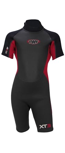 TWF Unisex Jugend Xt3 Kurzärmlig, Crimson/Asphalt, K07 von TWF