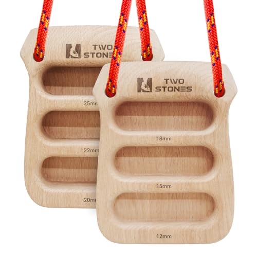 TWO STONES Tragbares Hangrboard Klettern | Leichtes Kletter-Hangboard als Klettertrainingsbrett für Kletterer als Geschenk TWO STONES Tragbares Hangrboard Klettern | Leichtes Kletter-Hangboard als Klettertrainingsbrett für Kletterer als Geschenk von TWO STONES