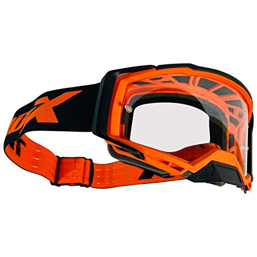 TWO-X Cross-Brille Atom - Motocross-Brille mit klarem Glas - Motorrad-Brille - Enduro & Downhill - Schutz-Brille - Klarglas - Fury-Orange TWO-X Cross-Brille Atom - Motocross-Brille mit klarem Glas - Motorrad-Brille - Enduro & Downhill - Schutz-Brille - Klarglas - Fury-Orange von TWO-X