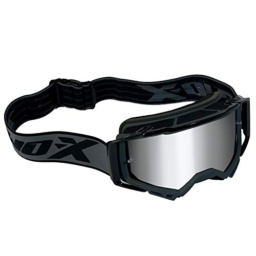 TWO-X Cross-Brille - Motocross-Brille mit verspiegeltem silbernen Glas - Kratzfeste Brille - Enduro & Downhill - Schutz-Brille - Atom - Outbreak-Grau TWO-X Cross-Brille - Motocross-Brille mit verspiegeltem silbernen Glas - Kratzfeste Brille - Enduro & Downhill - Schutz-Brille - Atom - Outbreak-Grau von TWO-X
