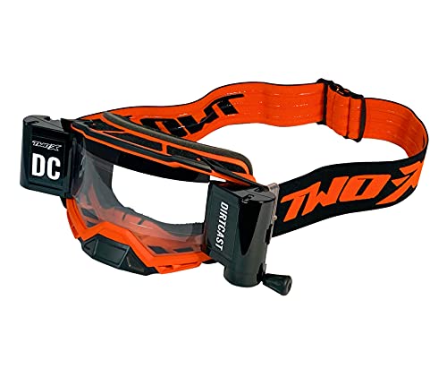 TWO-X Cross-Brille - Roll Off - ATOM Dirtcast - Motocross-Brille mit klarem Glas - Enduro & Downhill - Schutz-Brille - Fury-Orange TWO-X Cross-Brille - Roll Off - ATOM Dirtcast - Motocross-Brille mit klarem Glas - Enduro & Downhill - Schutz-Brille - Fury-Orange von TWO-X