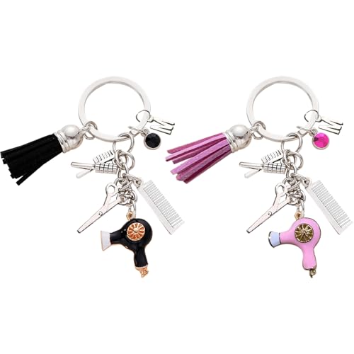 2 Stück Schlüsselanhänger, Anhänger Schlüsselanhänger Dekoration, Friseur Schlüsselanhänger, Anhänger Schlüsselanhänger Dekoration, Friseur Geschenk 2 Stück Schlüsselanhänger, Anhänger Schlüsselanhänger Dekoration, Friseur Schlüsselanhänger, Anhänger Schlüsselanhänger Dekoration, Friseur Geschenk von TYFGRT