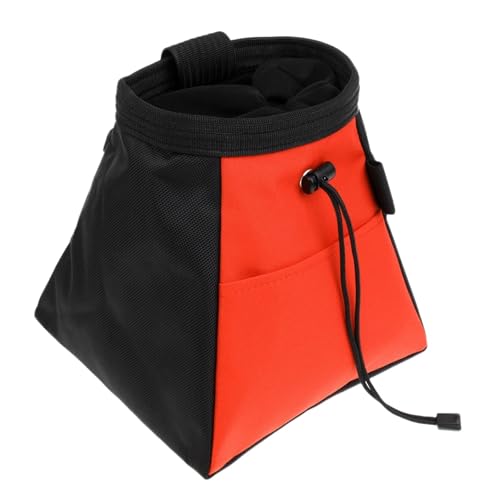 Klettern Magnesium Powder Bag Klettern Bouldern Gewichtheben Kreide Lagerung Tasche Eimer Tasche for Camping Höhlenforschung Surfen Kajak Outdoor Sport Zubehör Magnesiabeutel(Orange) von TYNXK