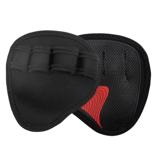 Workout Grip Pads Neopren-Griffpolster, Hebegriffe, Fitnessstudio, Workout-Handschuhe, Hebepolster for Gewichtheben, Powerlifting, Fitnessstudio-Handschuhe, Handgriffschutz Griffpolster(Silicone Black von TYNXK