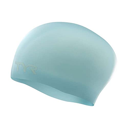 TYR Unisex Für Erwachsene Aus Silikon Mit Langem Haar Badekappe, Hell, Blau, Einheitsgröße EU TYR Unisex Für Erwachsene Aus Silikon Mit Langem Haar Badekappe, Hell, Blau, Einheitsgröße EU von TYR