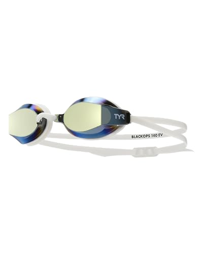 TYR Black Ops Mirrored Women Fit Goggle, Gold/White von TYR