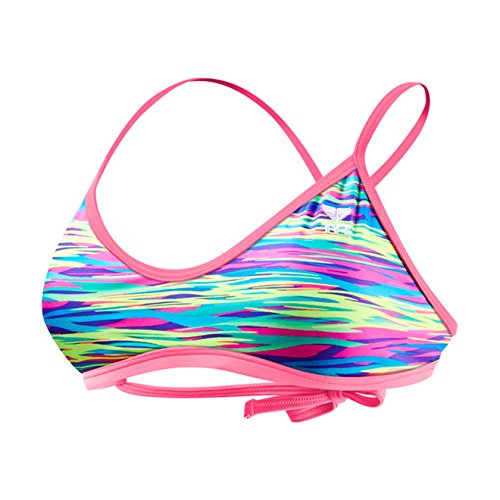 TYR Damen Bonzai Crosscut TIEBACK TOP Swim Suit, bleu/Multi, L TYR Damen Bonzai Crosscut TIEBACK TOP Swim Suit, bleu/Multi, L von TYR