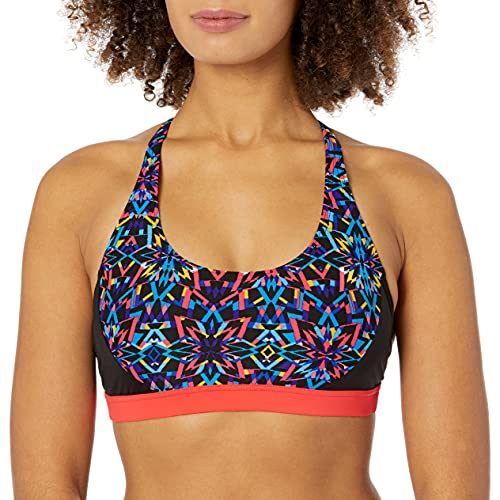 TYR Damen Carnivale Harlow Top, Damen, bhca7a, Black/Multicolor, Large von TYR