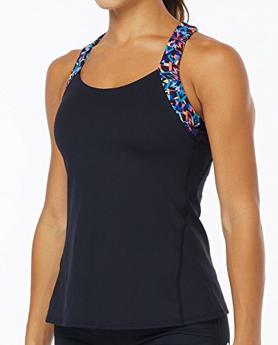 TYR Damen Carnivale Lola Tank Schwimmen Top, Damen, TLOCA7A, Black/Multicolor, M TYR Damen Carnivale Lola Tank Schwimmen Top, Damen, TLOCA7A, Black/Multicolor, M von TYR