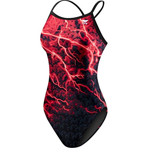 TYR Damen Illume Diamondfit Swim Suit, Rouge, 30 von TYR