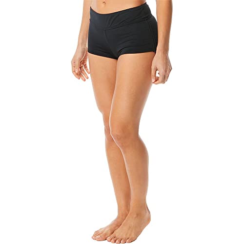 TYR Damen Solid Della Boyshort, Schwarz, M von TYR