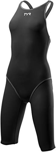 TYR Damen THRESHER Female Open Back Combinaison, Noir gris, 34 TYR Damen THRESHER Female Open Back Combinaison, Noir gris, 34 von TYR