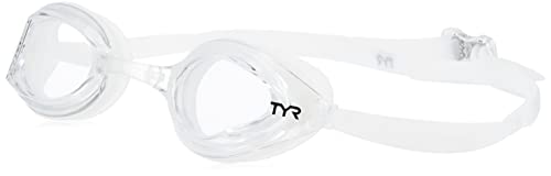 TYR Edge-X Racing Nano Fit Goggle, Transparent/transparent, Einheitsgröße von TYR