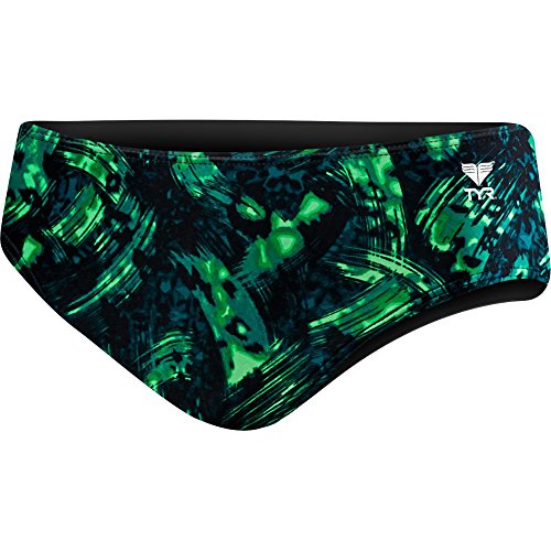 TYR Emulsion Racer Herren Badehose, XL grün von TYR