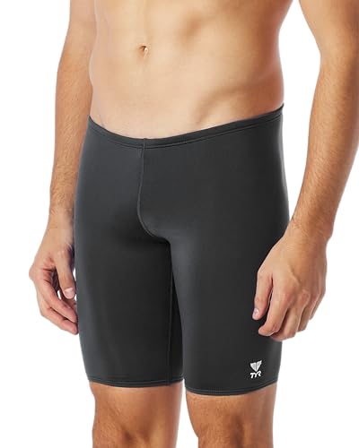 TYR Herren Durafast One Jammer Badeanzug Badehose, schwarz, 38 von TYR