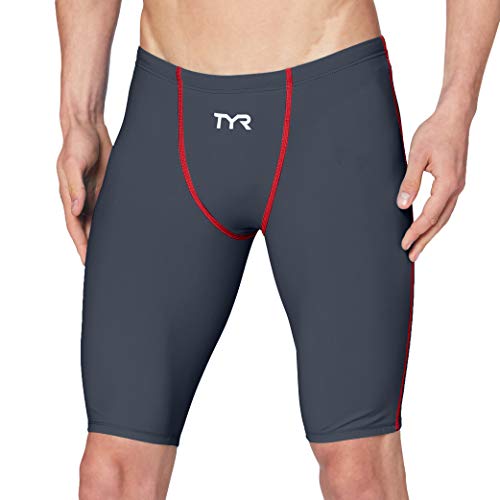 TYR Herren THRESHER Male Short Combinaison, gris Rouge, 20 von TYR