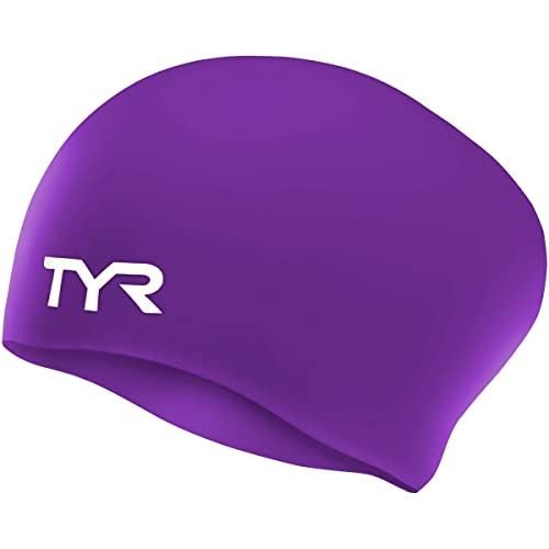 TYR Long Hair Silcon Cap, Purple, one Size von TYR