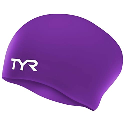 TYR Long Hair Silcon Cap, Purple, one Size von TYR