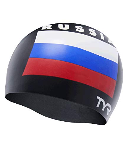 TYR Russia Silicone Adult Fit, Schwarz von TYR