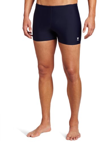 TYR Sport Herren Badeanzug Kurze Beinlänge, Herren, Navy, 36 von TYR