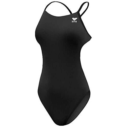 TYR TFDUS7A138 Solid Cutoutfit Badeanzug Schwarz 38 von TYR