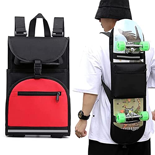 Skateboard Rucksack Regular Skateboard Tasche Skateboard Schultergurt Verstellbare Schulter Faltbarer Träger Reiserucksack von TYTOGE