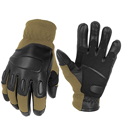 TacFirst Allrounder II Taktische Einsatzhandschuhe, Schnitthemmende Polizei, BW, SEK, Security Handschuhe (XXL, Tac Braun) von TacFirst