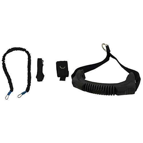 Tacell 1 Set Band mit verstellbarem Gürtel und Fußballband, 1 m elastisches Seil und 1 x robuste Übungsgriffe, Sport, Fitness von Tacell