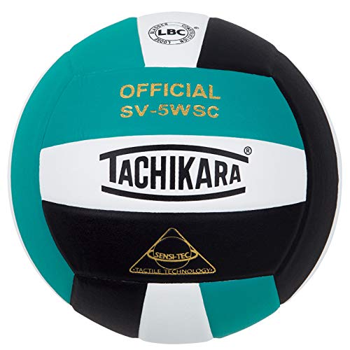 Tachikara Full Grain Leder Volleyball, Teal/White/Black Tachikara Full Grain Leder Volleyball, Teal/White/Black von Tachikara
