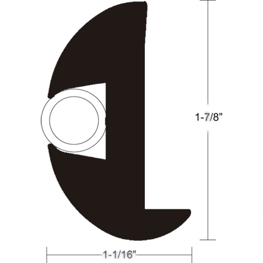 Taco Metals Flexible Vinyl Rail 15.25 M Schwarz Taco Metals Flexible Vinyl Rail 15.25 M Schwarz von Taco Metals