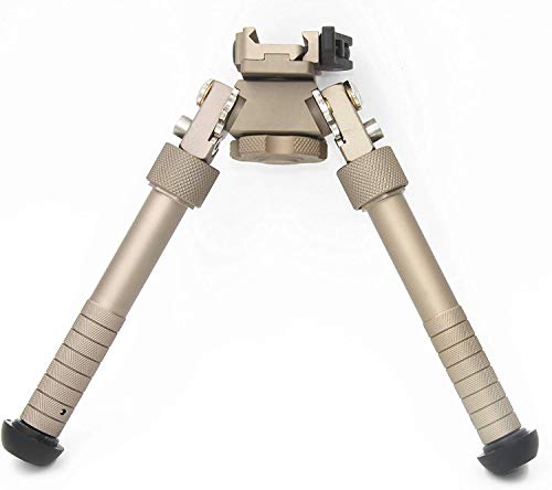 Tactical Area V8 Gewehr Zweibein kann 360 Grad gekippt Werden, M-LOK Zweibein 6,5-9 Zoll Picatinny Schiene Klappstativ einstellbar von Tactical Area