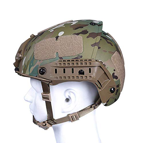 Tactical Area Zwei-in-eins Airsoft-Außenhelm mit taktischer Ausrüstung, Verstellbarer ABS-Schutzhelm von Tactical Area