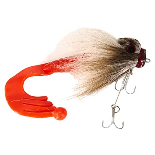 Tadoiooy Deer Hair Mouse Lure Fischköder 85g Weiß, Köder Tadoiooy Deer Hair Mouse Lure Fischköder 85g Weiß, Köder von Tadoiooy