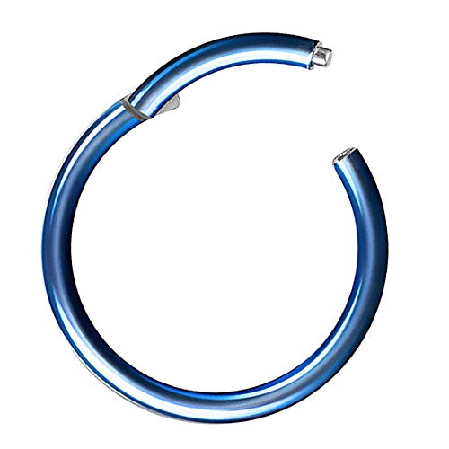 Piercing Ring Segmentring Clicker Scharnier Septum Tragus Helix Ohr Nase Lippe Nasenring Nasenpiercing Lippenpiercing Dünn Blau 0,8mm x 6mm Piercing Ring Segmentring Clicker Scharnier Septum Tragus Helix Ohr Nase Lippe Nasenring Nasenpiercing Lippenpiercing Dünn Blau 0,8mm x 6mm von Taffstyle