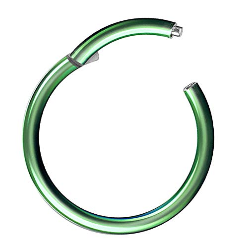 Piercing Ring Segmentring Clicker Scharnier Septum Tragus Helix Ohr Nase Lippe Nasenring Nasenpiercing Lippenpiercing Dünn Grün 1,2mm x 10mm Piercing Ring Segmentring Clicker Scharnier Septum Tragus Helix Ohr Nase Lippe Nasenring Nasenpiercing Lippenpiercing Dünn Grün 1,2mm x 10mm von Taffstyle