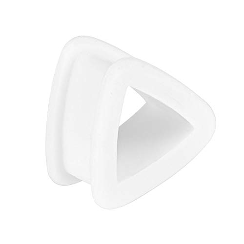 Taffstyle Flesh Tunnel Ohr Piercing Ear Plug Ohrpiercing Bunt Silikon Dreieck Flexibel 4 mm Weiß Taffstyle Flesh Tunnel Ohr Piercing Ear Plug Ohrpiercing Bunt Silikon Dreieck Flexibel 4 mm Weiß von Taffstyle