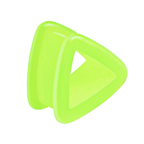 Taffstyle Flesh Tunnel Ohr Piercing Ear Plug Ohrpiercing Bunt Silikon Dreieck Flexibel 8 mm Grün Taffstyle Flesh Tunnel Ohr Piercing Ear Plug Ohrpiercing Bunt Silikon Dreieck Flexibel 8 mm Grün von Taffstyle