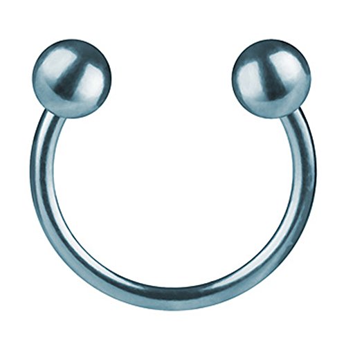 Taffstyle Piercing Hufeisen Horseshoe mit Kugeln Septum Tragus Helix Ohr Nase Lippe Ring Lippenpiercing Nasenpiercing Hellblau 1,2mm x 10mm x 4mm Taffstyle Piercing Hufeisen Horseshoe mit Kugeln Septum Tragus Helix Ohr Nase Lippe Ring Lippenpiercing Nasenpiercing Hellblau 1,2mm x 10mm x 4mm von Taffstyle