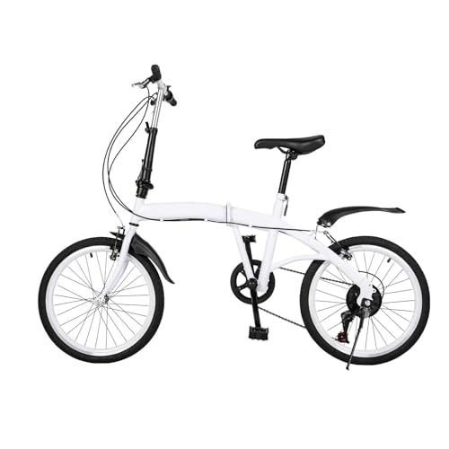Tagtuell 20 Zoll Klappfahrrad, Klapprad MäDchen Jungen, 6 Speed Gänge Faltrad Camping City Bike, Quick-Fold, Weiß Tagtuell 20 Zoll Klappfahrrad, Klapprad MäDchen Jungen, 6 Speed Gänge Faltrad Camping City Bike, Quick-Fold, Weiß von Tagtuell