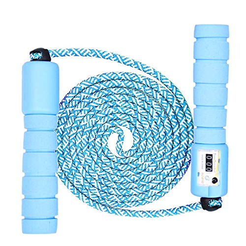 Springseil Kinder,Hüpfseil mit Zähler,Fitness Springseil,Springseil Speed Rope,Sprungseil Verstellbare mit Komfortablen & Anti-Rutsch Griffen für Mädchen Junge Blau Springseil Kinder,Hüpfseil mit Zähler,Fitness Springseil,Springseil Speed Rope,Sprungseil Verstellbare mit Komfortablen & Anti-Rutsch Griffen für Mädchen Junge Blau von TaimeiMao
