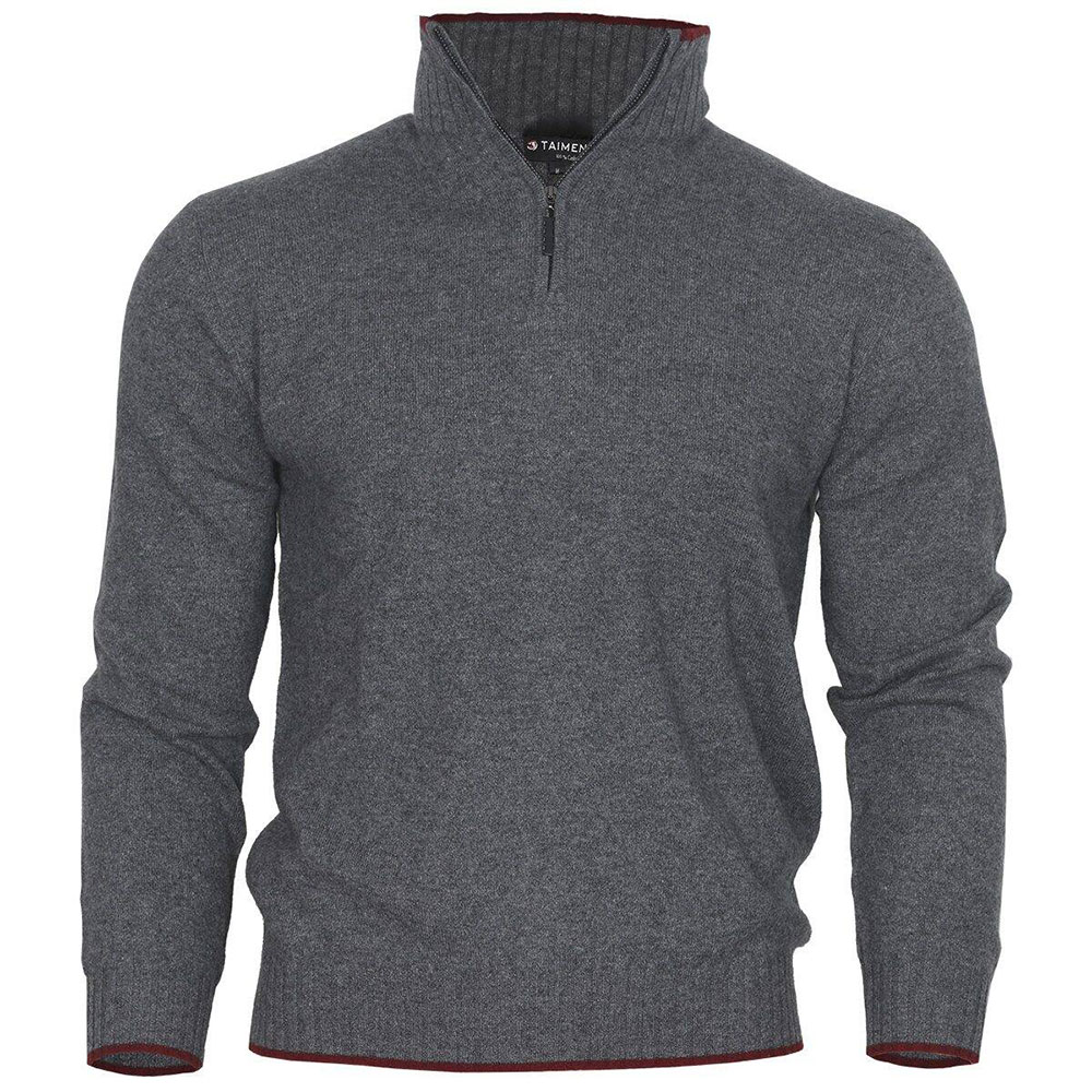 Taimen Cashmere Half Zip Sweatshirt Grau L Mann Taimen Cashmere Half Zip Sweatshirt Grau L Mann von Taimen