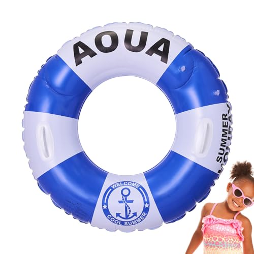 Takluu Schwimmschlauchringe, aufblasbarer Poolring - Ring Pool Float Rettungsringring mit Griff,Verdickte Schwimmschläuche im britischen Stil für Pool, Erwachsene, Männer, Strand von Takluu