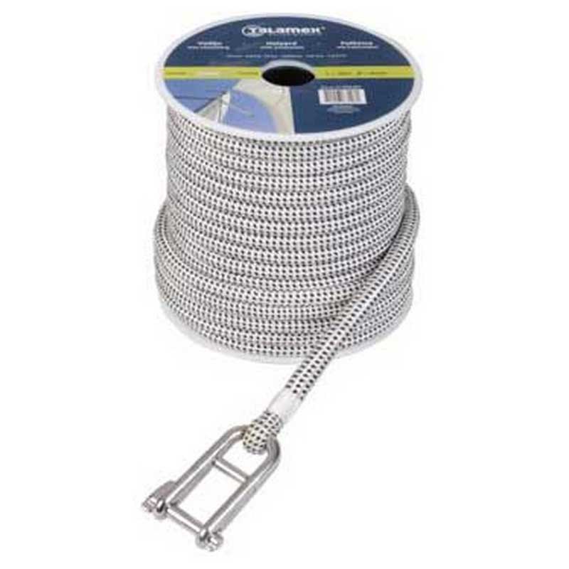 Talamex 10 Mm Rope With Pin Shackle Weiß 33 m von Talamex