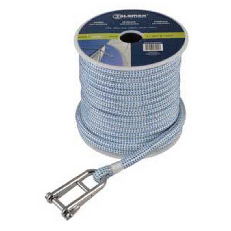 Talamex 8 Mm Rope With Pin Shackle Blau 30 m von Talamex