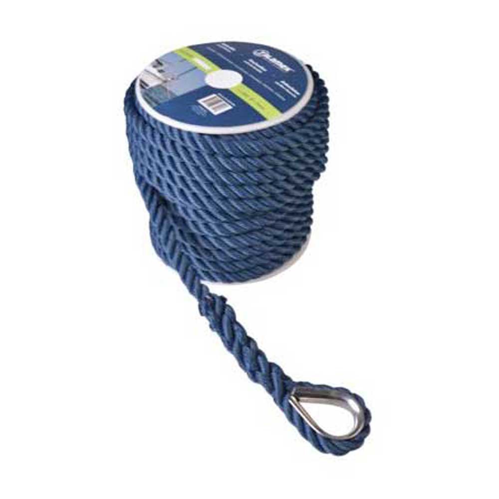 Talamex 10 Mm 3 Strand Anchor Rope Blau 20 m von Talamex