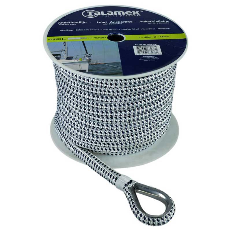 Talamex Anchorline Braided Rope 14 Mm Weiß 40 m Talamex Anchorline Braided Rope 14 Mm Weiß 40 m von Talamex
